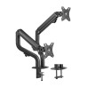 foto de SOPORTE MONITOR AISENS CONTRAPESO GIRATORIO INCLINABLE 2 MONITOR TV 8KG 17”-32”