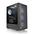 foto de CAJA THERMALTAKE S200 TG ATX 2XUSB 3.0 ARGB SIN FUENTE NEGRO