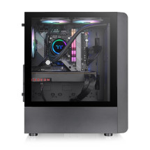 foto de CAJA THERMALTAKE S200 TG ATX 2XUSB 3.0 ARGB SIN FUENTE NEGRO