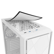 foto de CAJA MIDI ATX SHARKOON VS8 RGB 1USB-A 1XVENT 120MM S/F FUENTE  BLANCO
