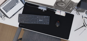 foto de ALFOMBRILLA NATEC COLORS SERIES OBSIDIAN NEGRA 800X400MM