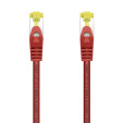 foto de CABLE RED AISENS LATIGUILLO RJ45 LSZH CAT.7 SFTP PIMF 25CM ROJO