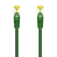CABLE RED AISENS LATIGUILLO RJ45 LSZH CAT.7 SFTP PIMF 0.5M VERDE