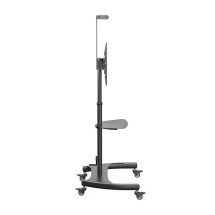 foto de SOPORTE SUELO AISENS RUEDAS Y MANIVELA DVD CAMARA MONITOR TV 50KG 37-70