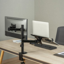 foto de SOPORTE MONITOR AISENS MESA GIRATORIO E INCLINABLE PORTATIL/MONITOR 9KG 17-32