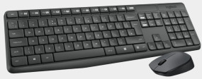 foto de COMBO TECLADO RATON LOGITECH MK235 RF INALAMBRICO GRIS PORTUGUES
