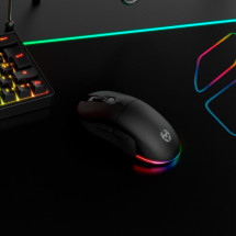 foto de RATON KROM KOMET GAMING RGB WIRELESS NEGRO