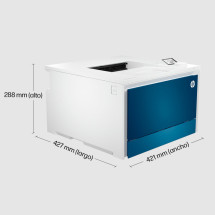 foto de IMPRESORA HP LASERJET COLOR PRO 4202dn DUPLEX BLANCA / AZUL