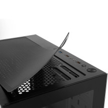 foto de CAJA NOX HUMMER VISION SEMITORRE COMPACTA NEGRA,USB3.0