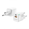 foto de CARGADOR GAN AISENS 20W 1XUSB-C PD3.0 QC4.0 1XUSB-A QC3.0 BLANCO