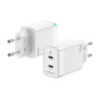 foto de CARGADOR GAN AISENS 45W 2XUSB-C PD3.0 QC4.0 BLANCO