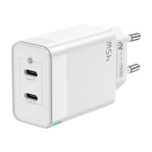 foto de CARGADOR GAN AISENS 45W 2XUSB-C PD3.0 QC4.0 BLANCO