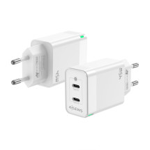 foto de CARGADOR GAN AISENS 45W 2XUSB-C PD3.0 QC4.0 BLANCO