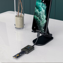 foto de USB-C DOCK AISENS M.2 NGFF ASUC-M2D011-BK SATA/NVME A USB3.1 GEN2 NEGRA