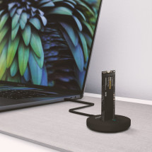 foto de USB-C DOCK AISENS M.2 NGFF ASUC-M2D013-BK SATA/NVME A USB3.1 GEN2 NEGRA