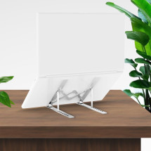 foto de SOPORTE PORTATIL AISENS SOBREMESA AJUSTABLE PLATA