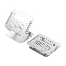 foto de SOPORTE DE SOBREMESA AISENS XL 10-17 AJUSTABLE PARA PORTATIL TABLET PLATA