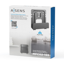 foto de SOPORTE UNIVERSAL DE PARED AISENS PARA MINI PC ROUTER NEGRO