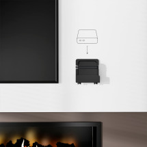 foto de SOPORTE UNIVERSAL DE PARED AISENS PARA MINI PC ROUTER NEGRO