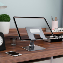 foto de SOPORTE TABLET AISENS SOBREMESA XXL AJUSTABLE (2 PIVOTES)