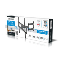 foto de SOPORTE PARED AISENS ECO GIRATORIO INCLINABLE Y NIVELABLE TV 35KG DE 37-70 NEGRO
