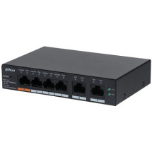 foto de SWITCH IT DAHUA DH-CS4006-4GT-60 GIGABIT SWITCH WITH 4-PORT POE