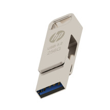 foto de MEMORIA USB 3.2 HP 256GB X206C OTG TYPE-C METAL
