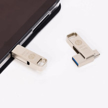 foto de MEMORIA USB 3.2 HP 256GB X206C OTG TYPE-C METAL