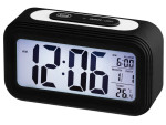 foto de RELOJ DIGITAL CON ALARMA Y TERMÓMETRO TREVI SL 3068 S NEGRO