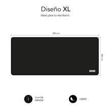 foto de PACK SUBBLIM HARMONY MOUSEPAD XL + WIRELESS MOUSE BLACK