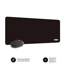 foto de PACK SUBBLIM HARMONY MOUSEPAD XL + WIRELESS MOUSE BLACK