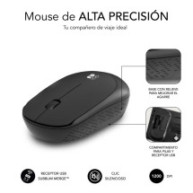 foto de PACK SUBBLIM HARMONY MOUSEPAD XL + WIRELESS MOUSE BLACK