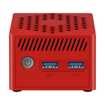 foto de MINI PC LEOTEC INTEL N100 8GB 128GB M.2 WIN11 PRO PRE-INSTAL ROJO