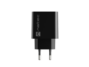 foto de CARGADOR NATEC RIBERA 20W 1XUSB-A + 1XUSB-C PD3.0 QC3.0 NEGRO