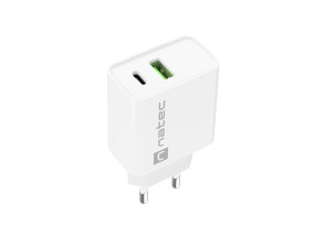 foto de CARGADOR NATEC RIBERA 20W 1XUSB-A + 1XUSB-C PD3.0 QC3.0 BLANCO