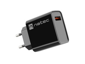 foto de CARGADOR NATEC RIBERA 18W 1XUSB-A QC3.0 NEGRO
