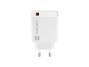foto de CARGADOR NATEC RIBERA 18W 1XUSB-A QC3.0 BLANCO