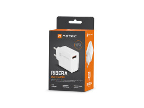 foto de CARGADOR NATEC RIBERA 18W 1XUSB-A QC3.0 BLANCO