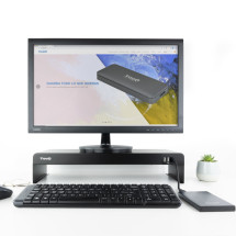 foto de SOPORTE ELEVADOR TOOQ MONITOR/PORTATIL CON 3 PUERTOS USB