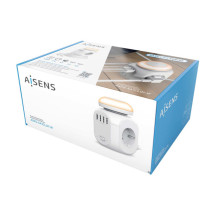 foto de REGLETA ENCHUFES AISENS 4 TOMAS + 1XUSB-C 3XUSB-A LUZ NOCTURNA 1.8M BLANCO