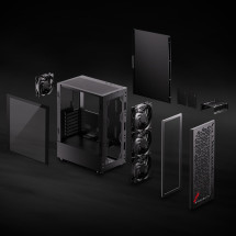 foto de CAJA GAMING XPG VALORAIRMT-BKCWW ATX 2XUSB 3.2 SIN FUENTE NEGRO