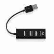foto de HUB EWENT USB 2.0 HIGH SPEED USB-A 4 PUERTOS NEGRO