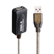 foto de CABLE ALARGADOR EWENT USB 2.0 USB-A AMPLIFICACION SEÑAL 5m NEGRO