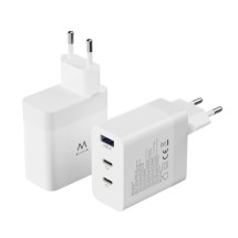 foto de CARGADOR MOVIL EWENT CARGA RAPIDA PUERTOS 2 USB-C Y 1 USB-A 65W BLANCO