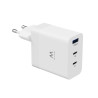 foto de CARGADOR MOVIL EWENT CARGA RAPIDA PUERTOS 2 USB-C Y 1 USB-A 65W BLANCO