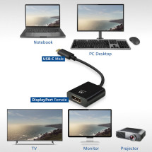foto de ADAPTADOR GRAFICO EWENT USB TIPO C DP 4K 60HZ