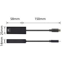 foto de CABLE USB EWENT TIPO C A LAN GIGABIT