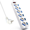 foto de REGLETA EWENT 6 TOMAS SHUKO 16A CON INTERRUPTOR ON/OFF 5M BLANCA