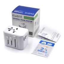 foto de CARGADOR MOVIL EWENT ADAPTADOR DE VIAJE EU/USA/UK/AUS 2-P USB Y 3 TYPE-C