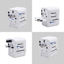 foto de CARGADOR MOVIL EWENT ADAPTADOR DE VIAJE EU/USA/UK/AUS 2-P USB Y 3 TYPE-C
